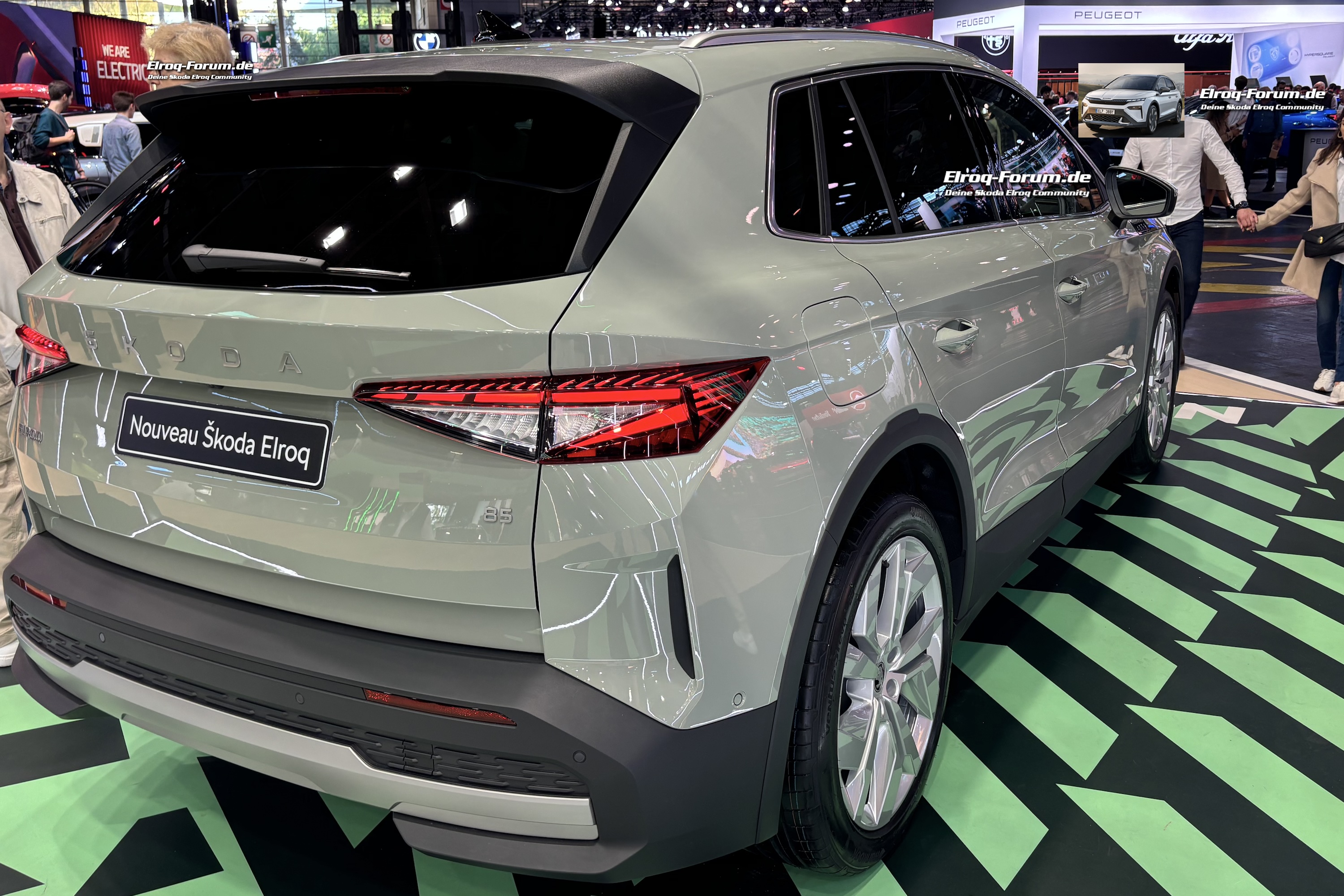 Skoda Elroq Bilder Heckansicht Paris